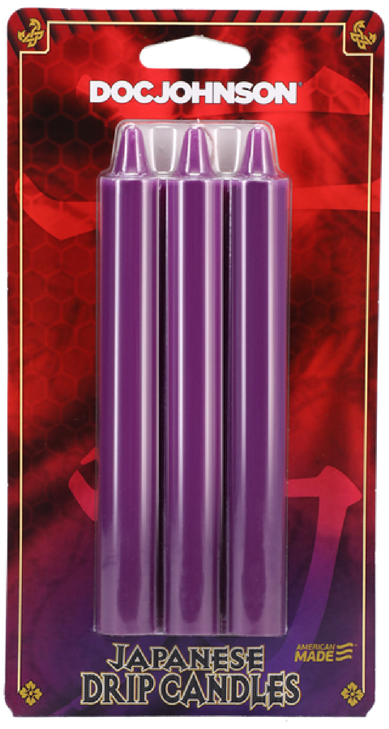Japanese Drip Candles - 3 Pack Multi-colored