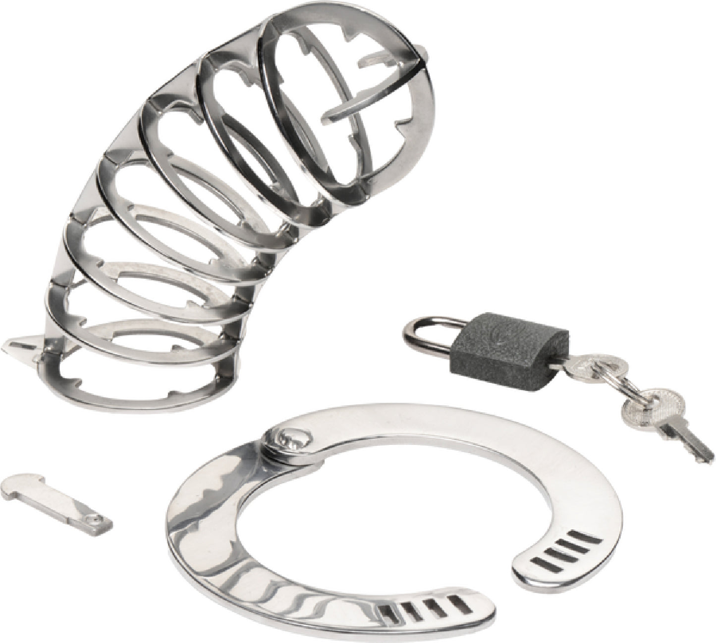 Stainless Steel Spiked Chastity Cage