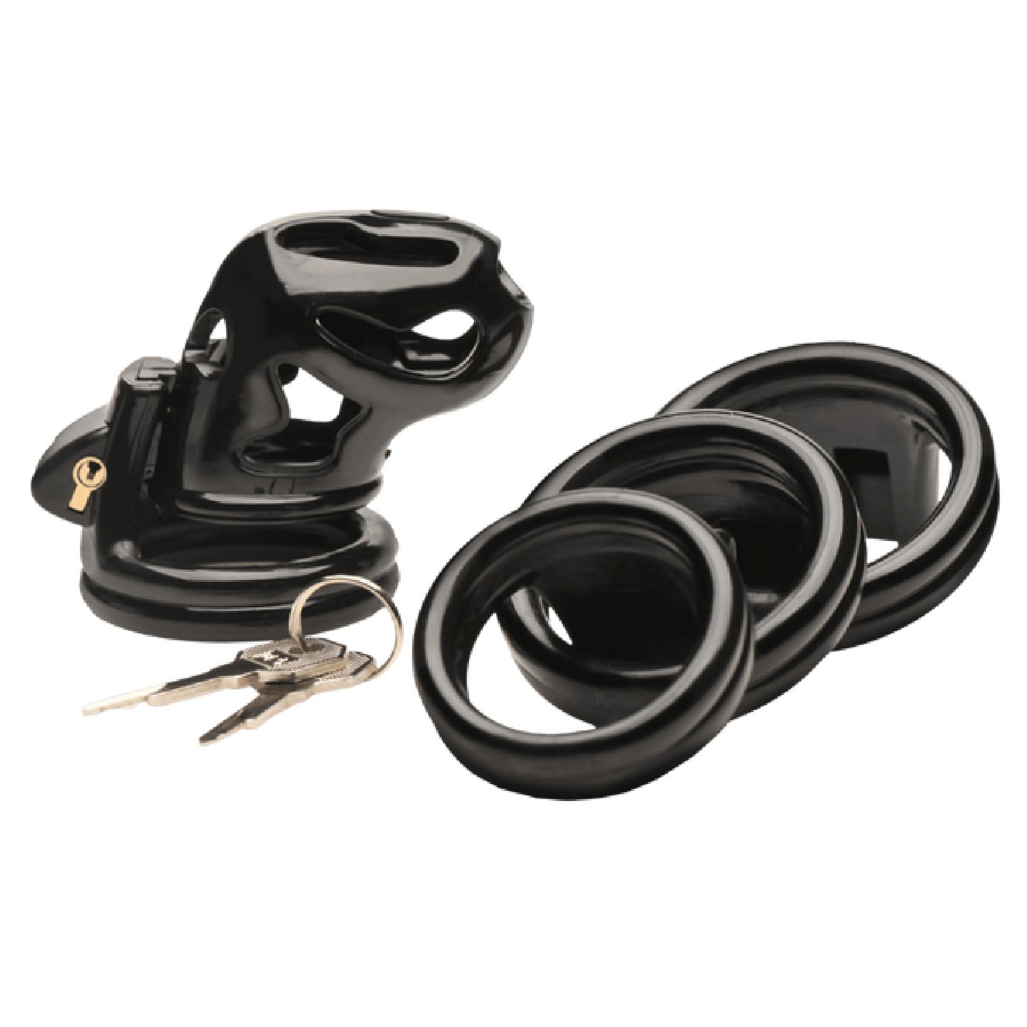 Hard Stop Double Ring Chastity Cage