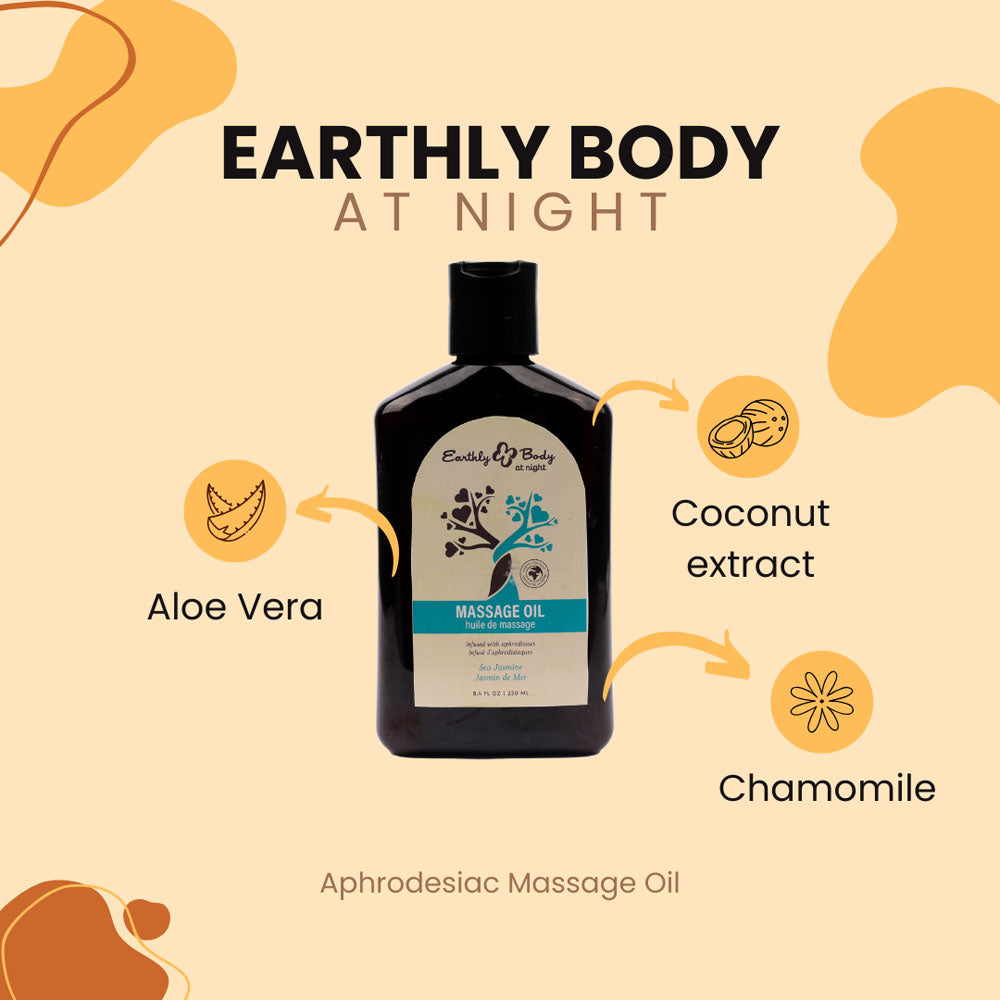 EB Aphrodisiac Massage Oil SEA JASMINE - 250 ml - Sea Jasmine Scented Massage Oil - 250 ml Bottle