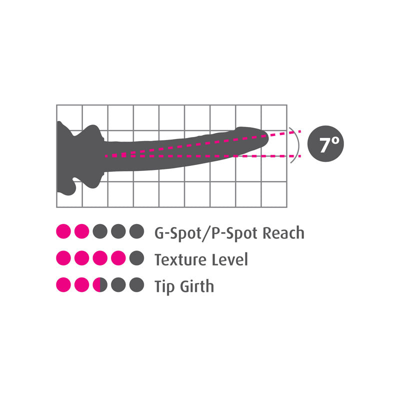 Icicles #86 - Pink 17 cm Glass Dong with Suction Base