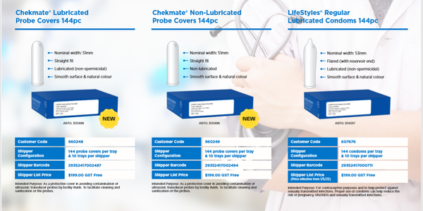 Chekmate Non Lubricated Probe Cover 144's