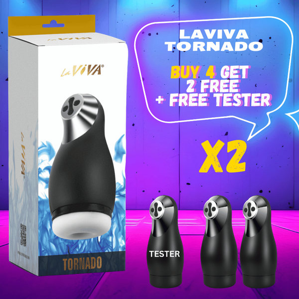 Tornado Suction & Vibration Stroker + Free Tester