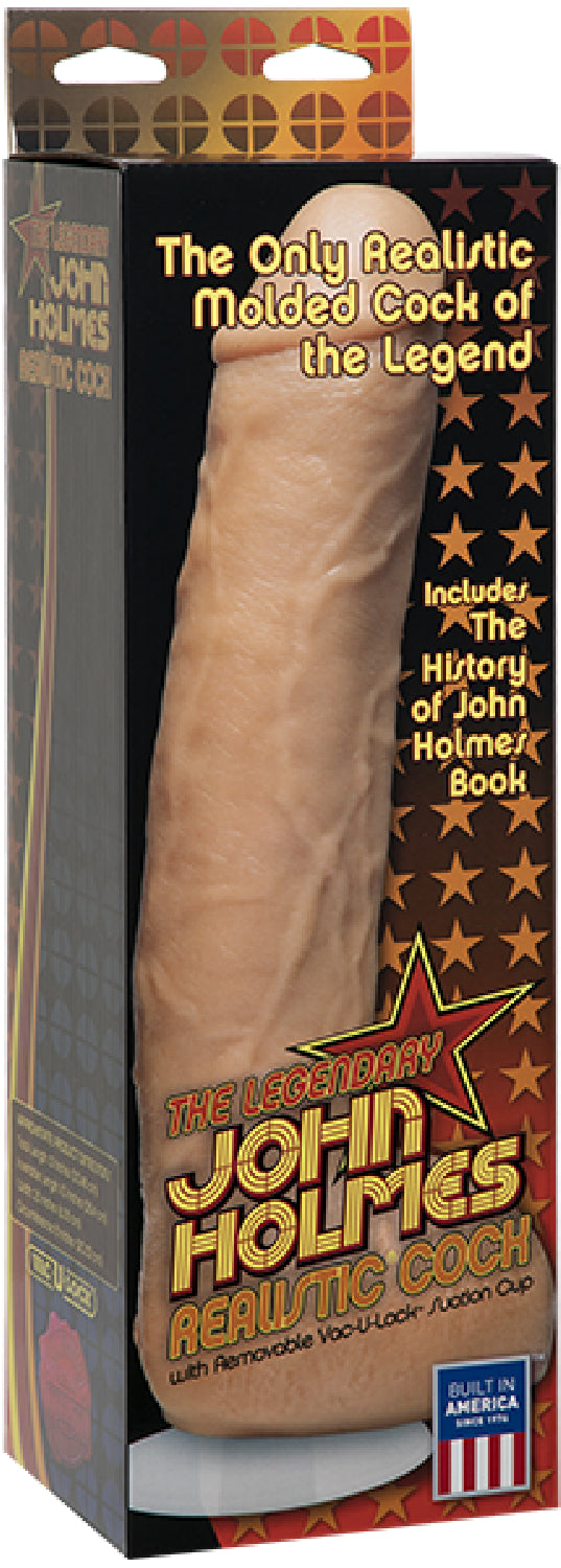 John Holmes Realistic Cock With Removable Vac-U-Lock Suction Cup