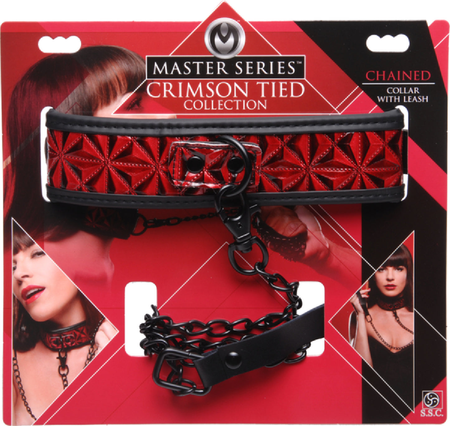 Crimson Tied Collar With Leash