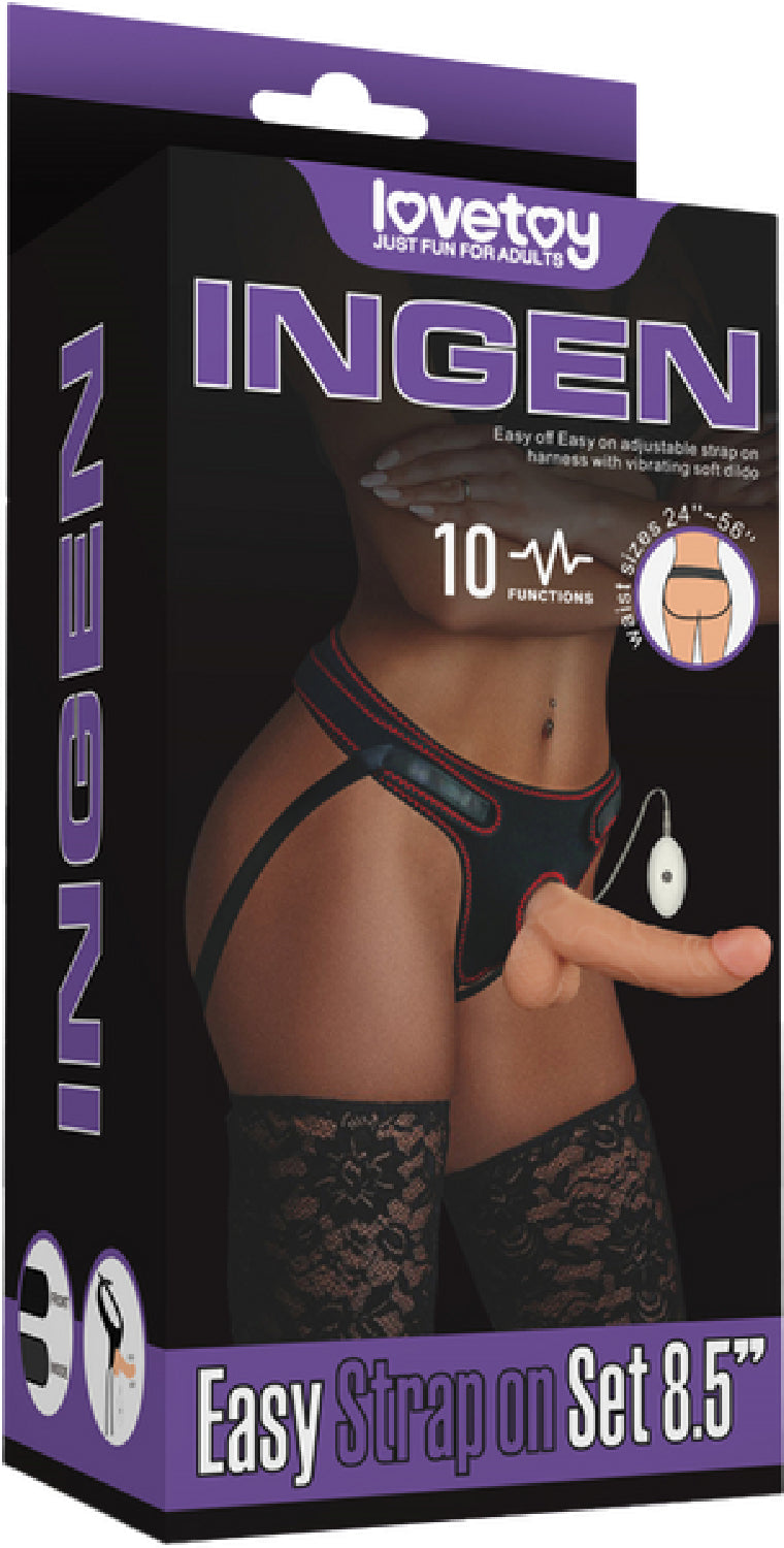 Vibrating Easy Strap-on Set 8.5&#039;&#039;