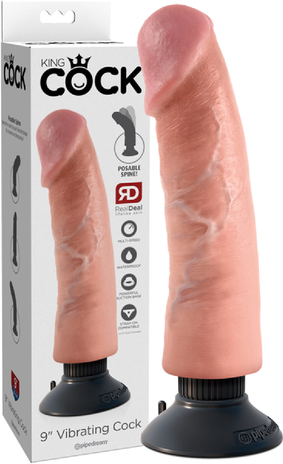 9" Vibrating Cock