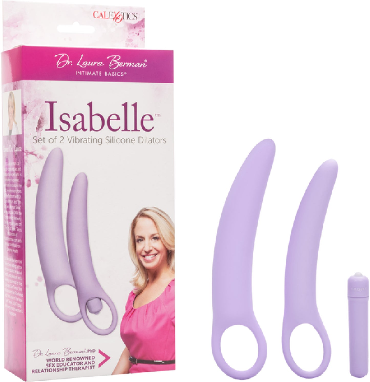 Isabelle Set Of 2 Vibrating Silicone Dilators