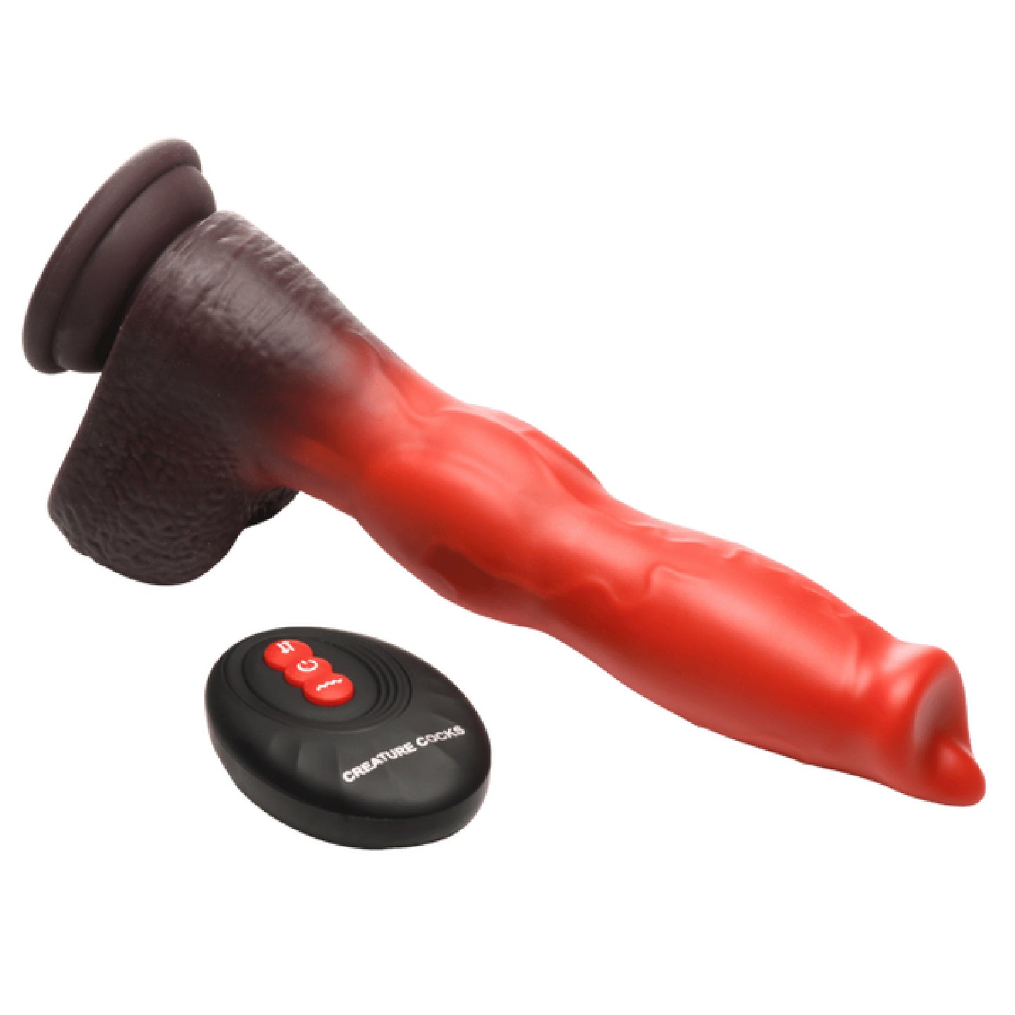 Ramming Hound Thrusting & Vibrating Silicone Dildo