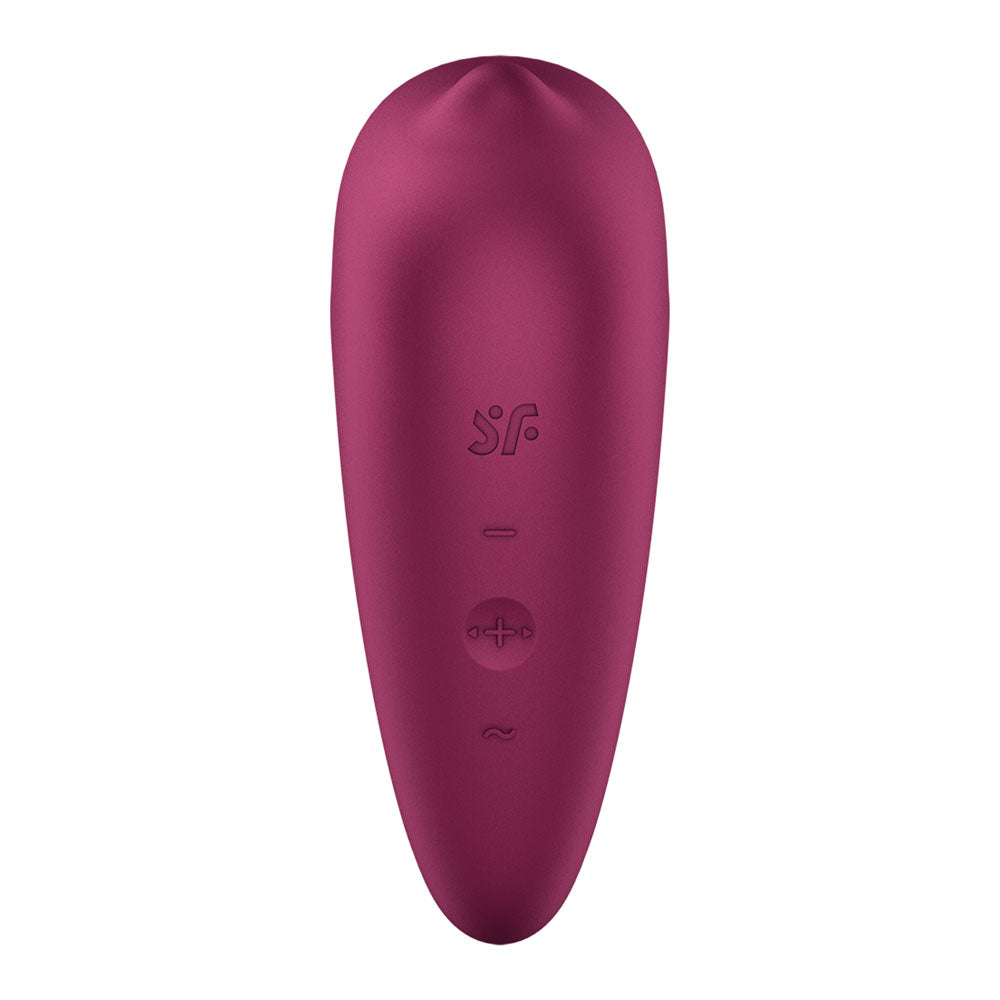 Satisfyer Delighterrr - Berry USB-C Rechargeable Stimulator with Rolling Ball