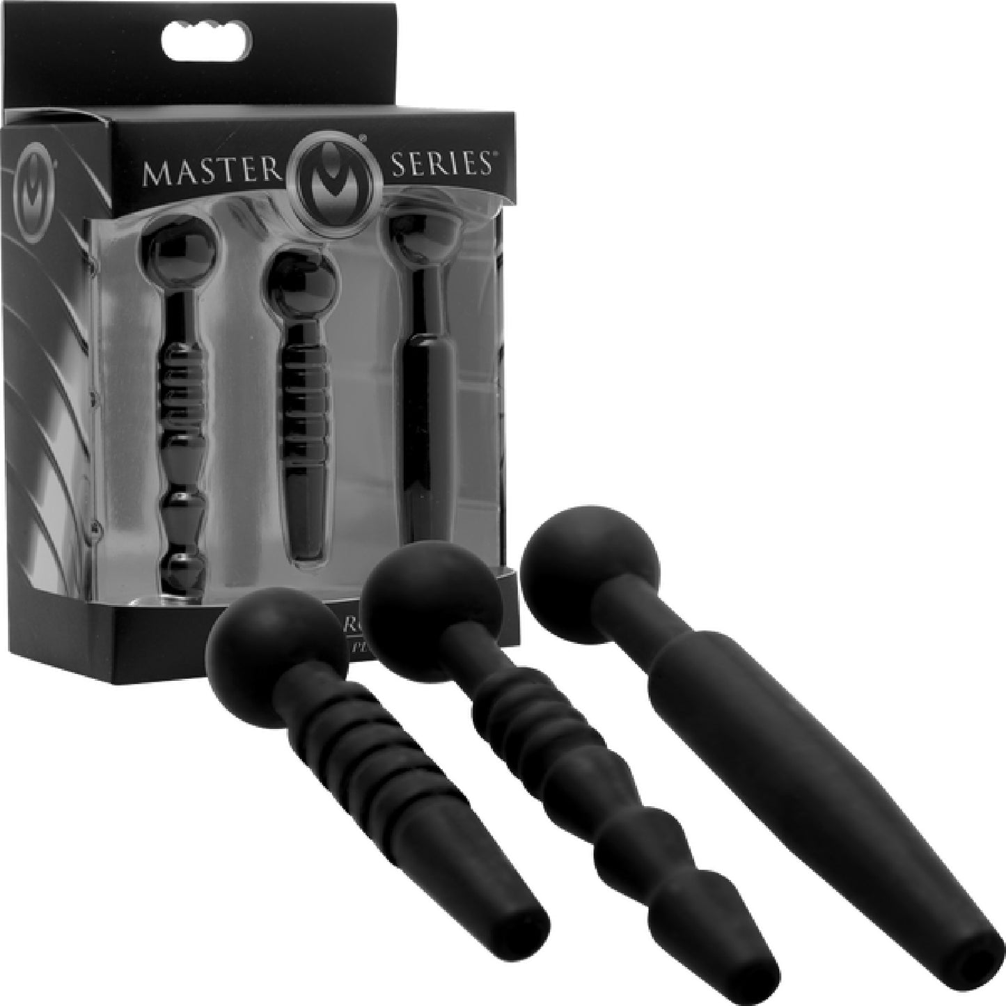 Dark Rods 3 Piece Silicone Penis Plug Set