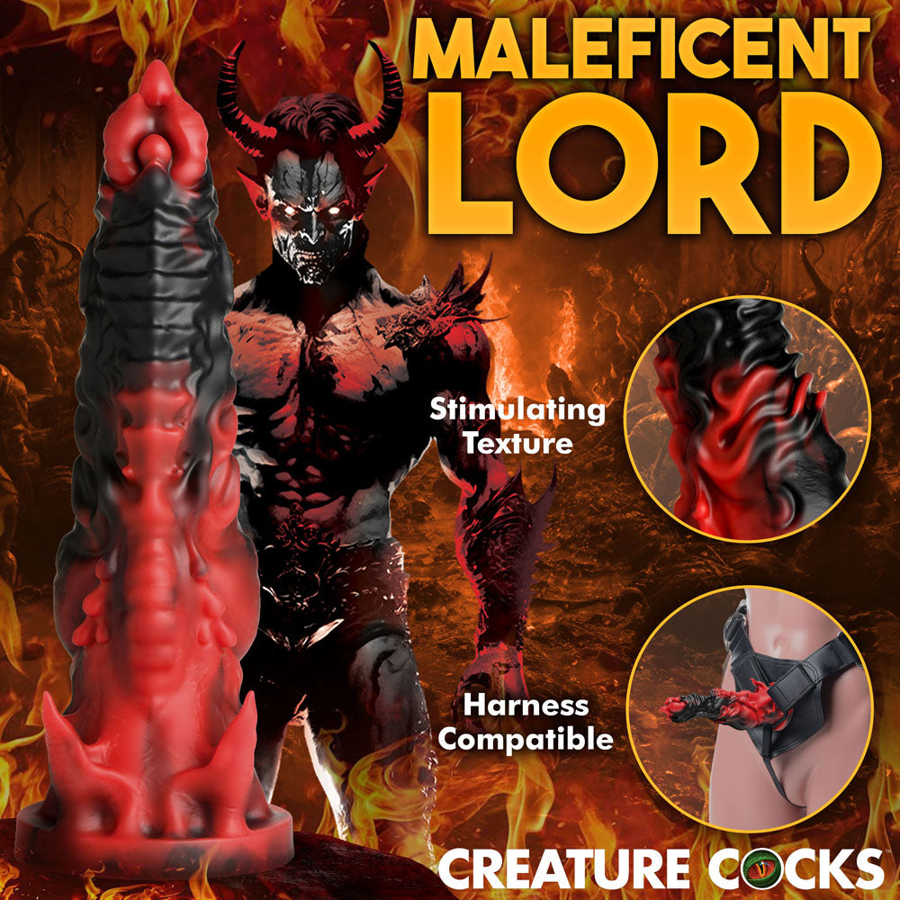 Creature Cocks Mephisto - Red/Black 18.5 cm Fantasy Dildo