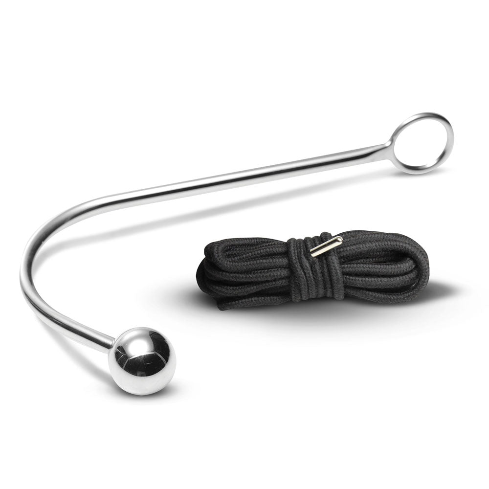 Master Series Roped - Metal Anal Hook with Rope