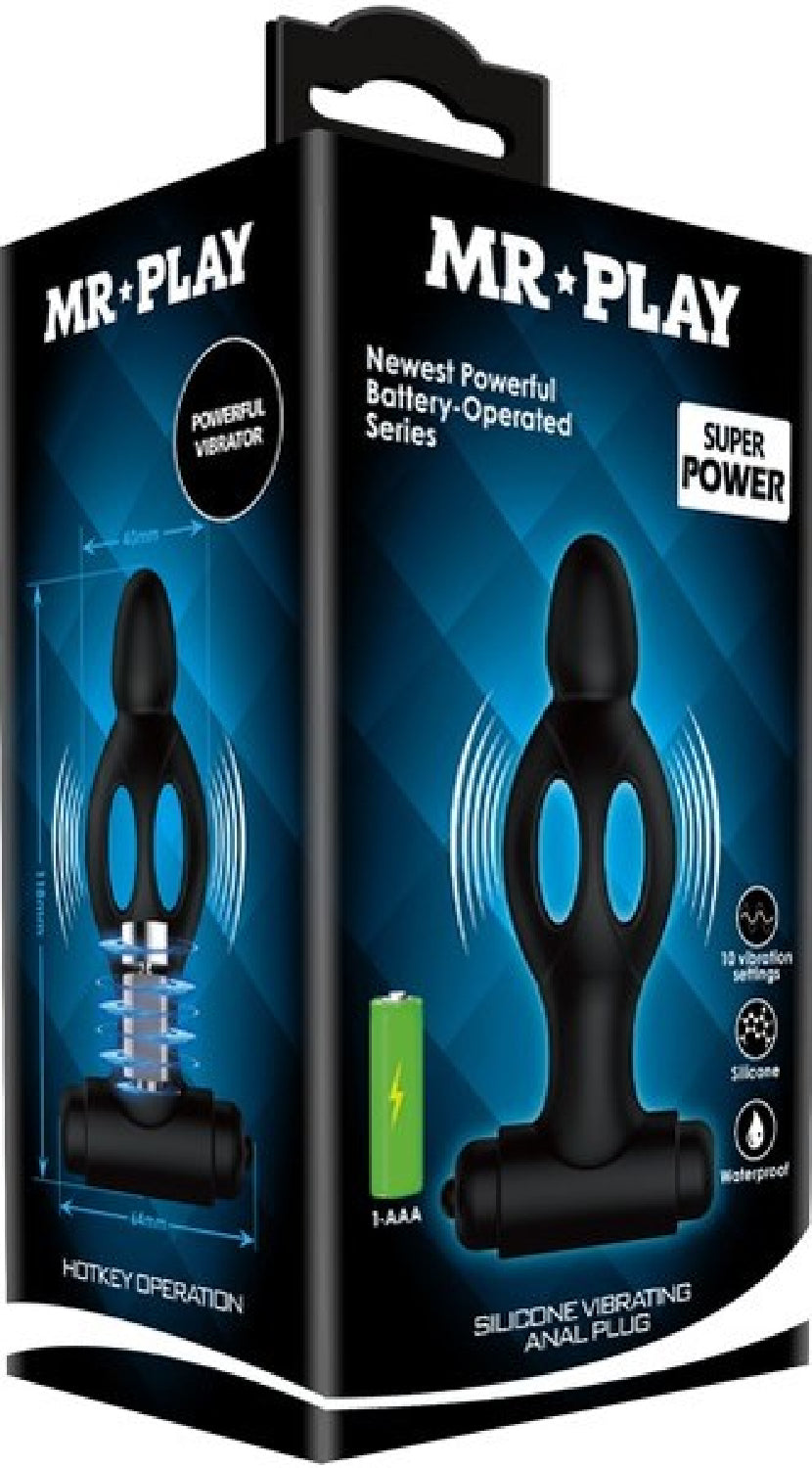 Silicone Vibrating Anal Plug