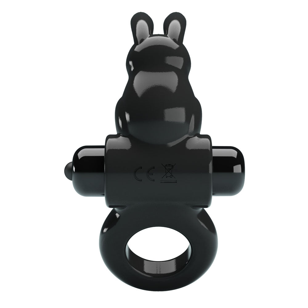 Party Up LEO Vibrating Cock Ring - Black Vibrating Cock Ring