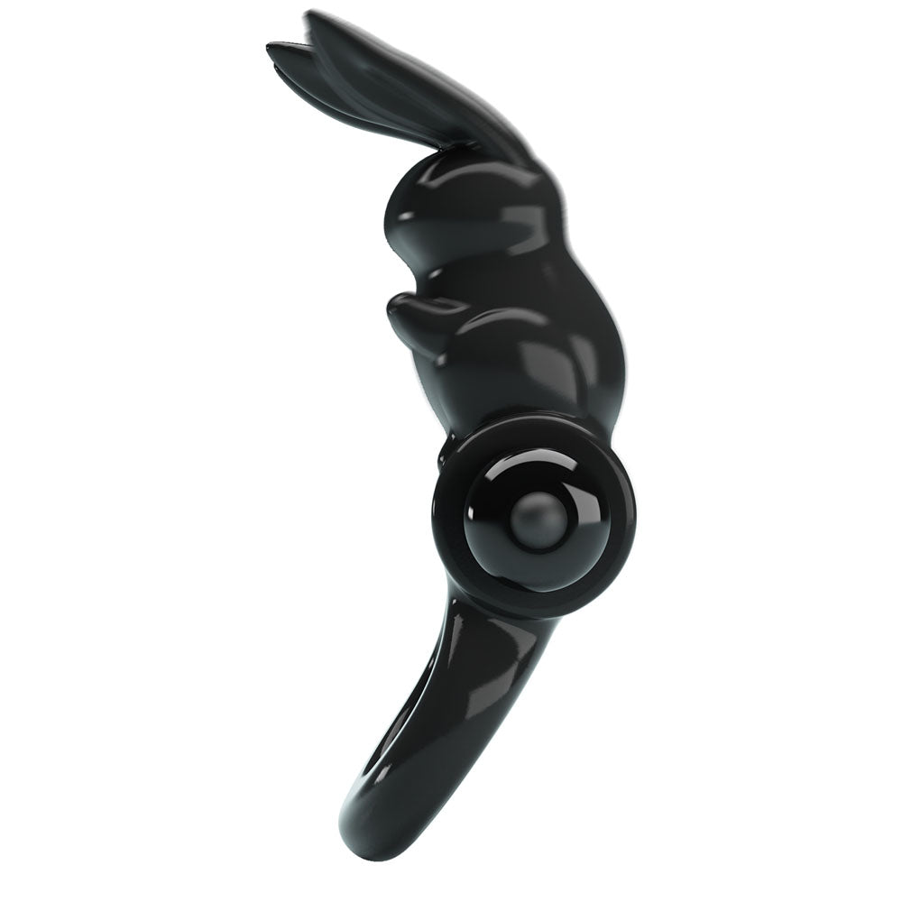 Party Up LEO Vibrating Cock Ring - Black Vibrating Cock Ring