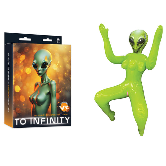 To Infinity - Green Inflatable Squatting Alien Love Doll