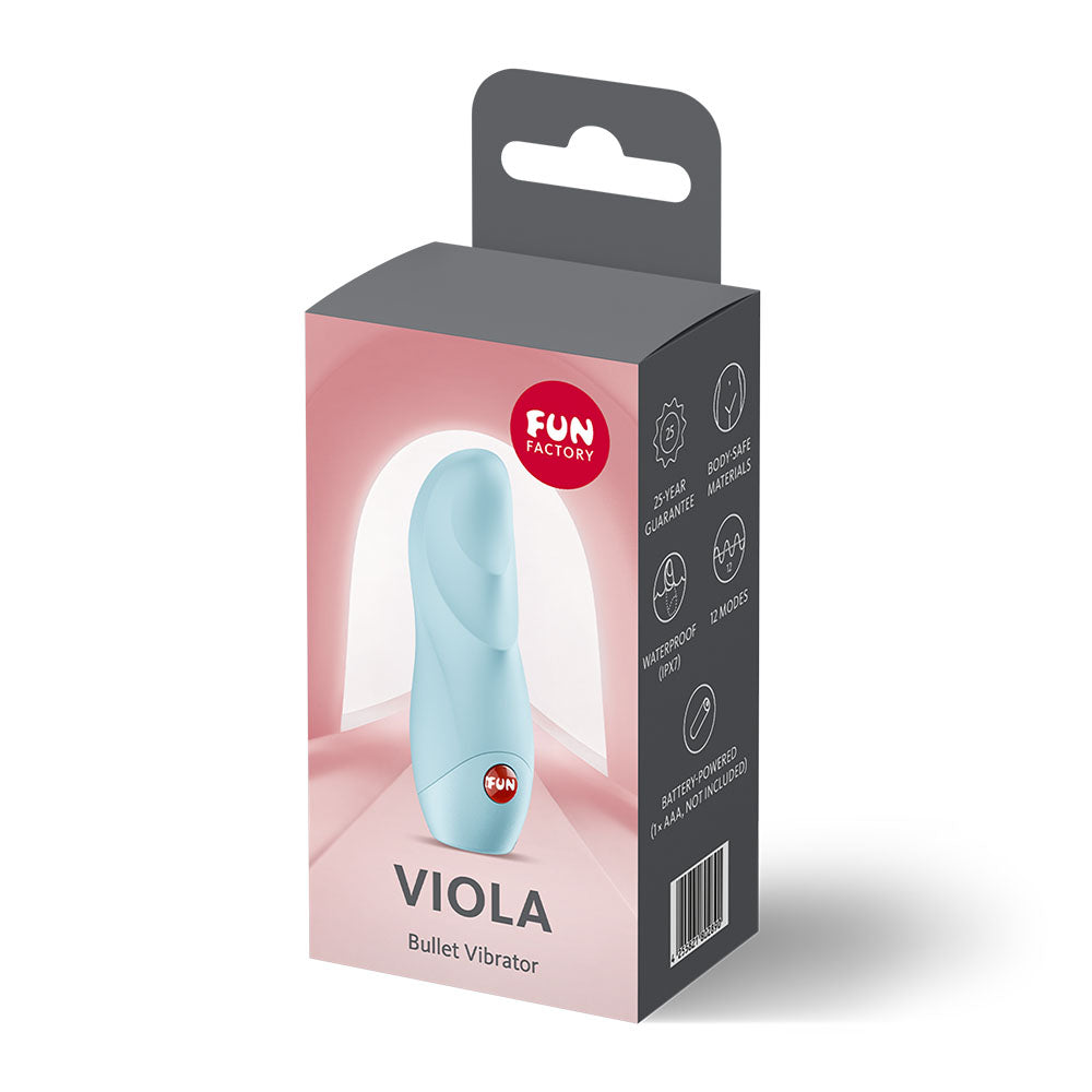 Fun Factory VIOLA Ice blue - Ice Blue Vibrating Bullet