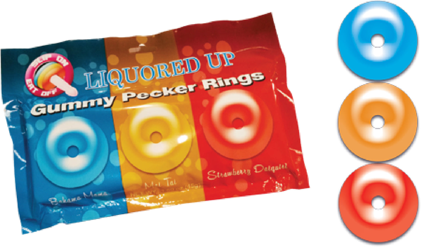 Liquored Up Pecker Gummy Rings