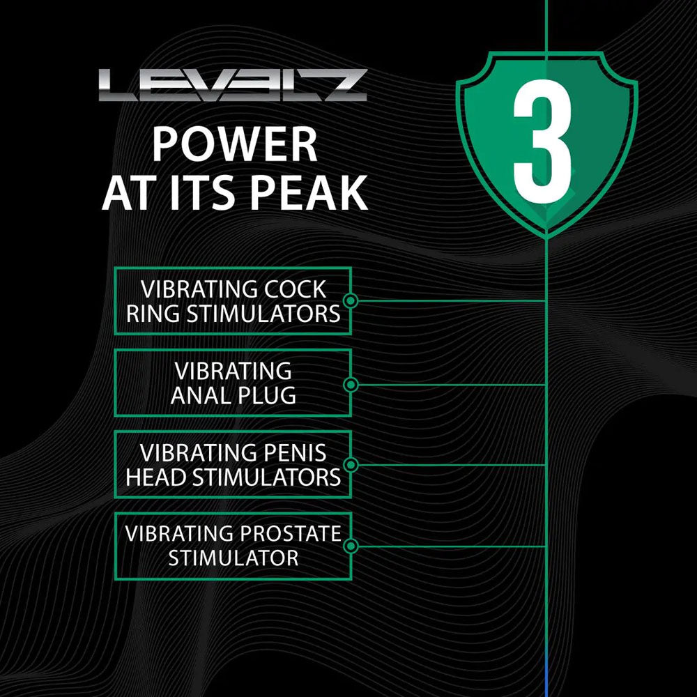 LEVELZ Classic Vibrating Silicone Anal Plug - Small - Black Small USB Rechargeable Butt Plug