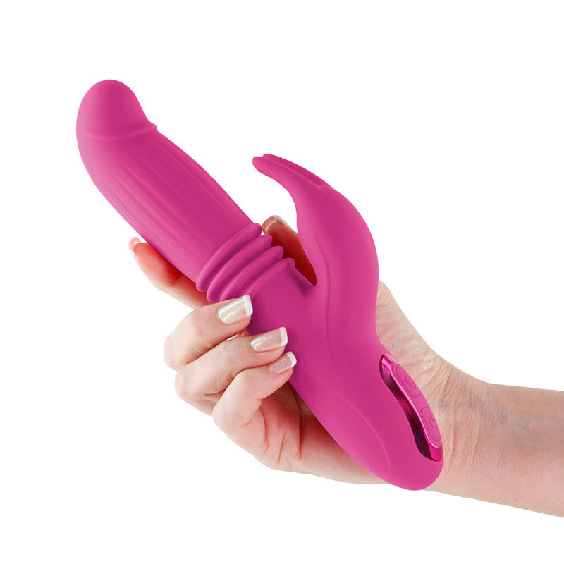 INYA Passion - Pink - Pink 22.2 cm USB Rechargeable Thrusting Rabbit Vibrator