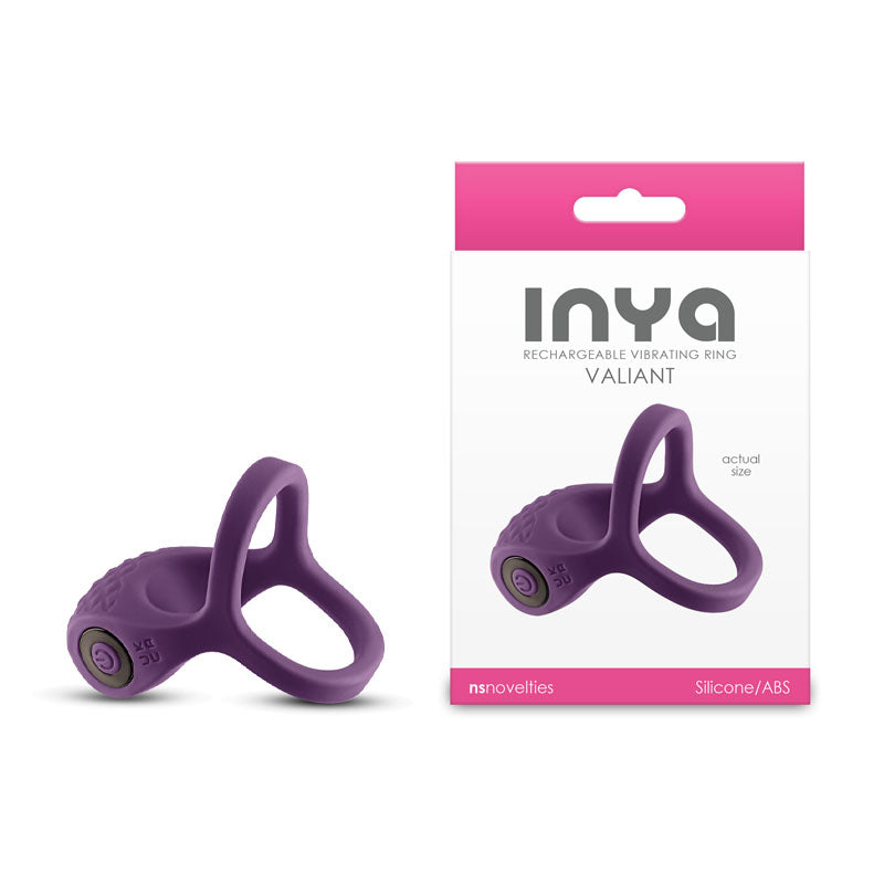 INYA Valiant - Berry - Purple USB Rechargeable Vibrating Cock Ring