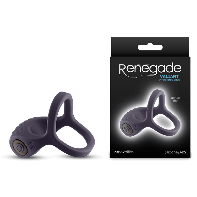 Renegade Valiant - Grey - Grey USB Rechargeable Cock Ring