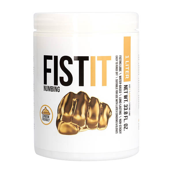 Pharmquests Fist-It Numbing - Water Based Numbing Lubricant - 1000 ml Tub