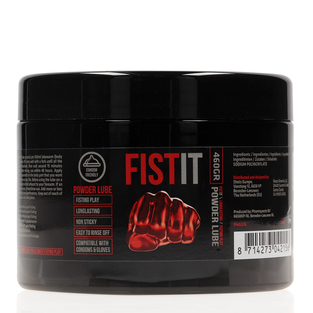 Pharmquests Fist-It Powder Lube - 460 gram - Powdered Lubricant - 460 gram Tub