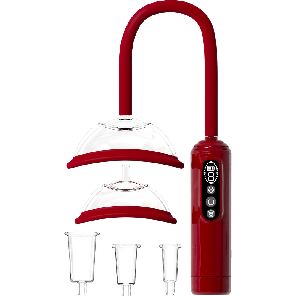  Breast & Nipple Pump - Red - Red USB Rechargeable Ladies Pump Set