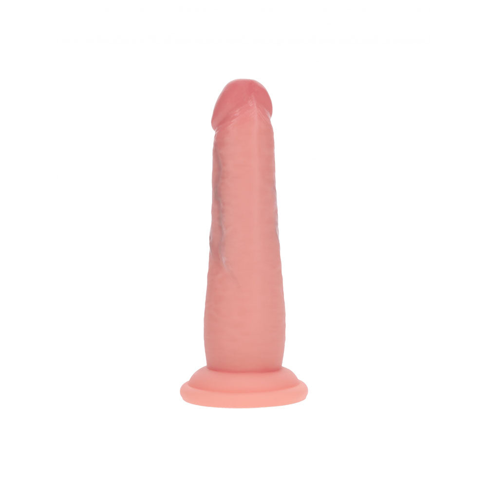 REALROCK Dual Density 6'' Sliding Skin Silicone Dildo - Flesh - Flesh 15.2 cm Sliding Skin Dildo
