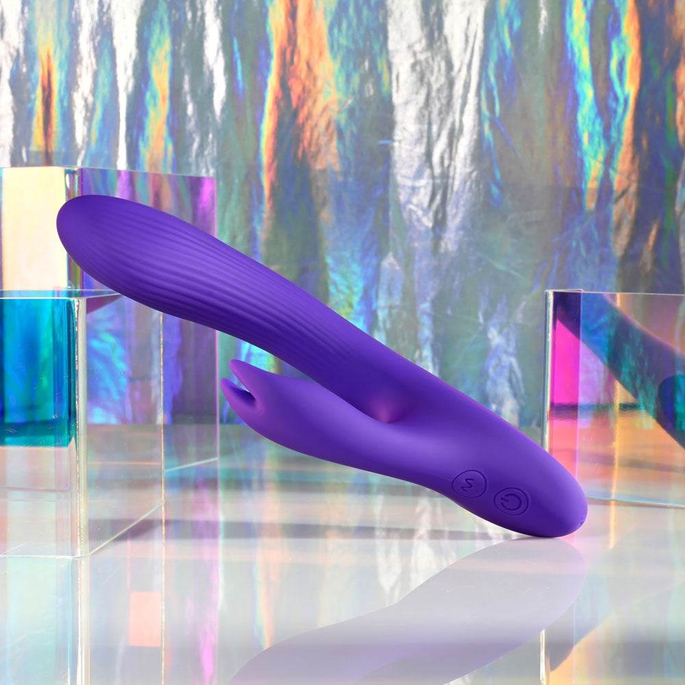 Selopa POSEABLE BUNNY - Purple 21 cm USB Rechargeable Poseable Rabbit Vibrator
