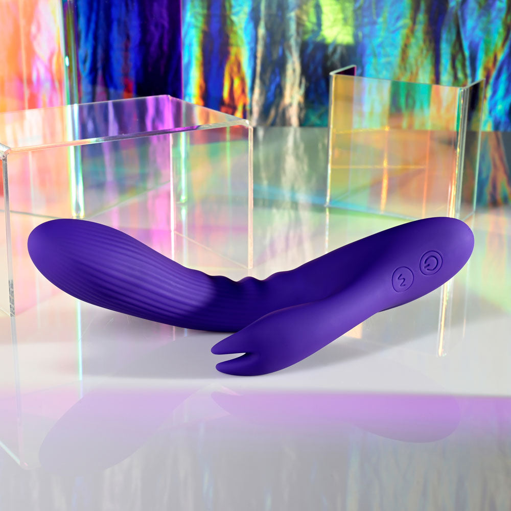 Selopa POSEABLE BUNNY - Purple 21 cm USB Rechargeable Poseable Rabbit Vibrator