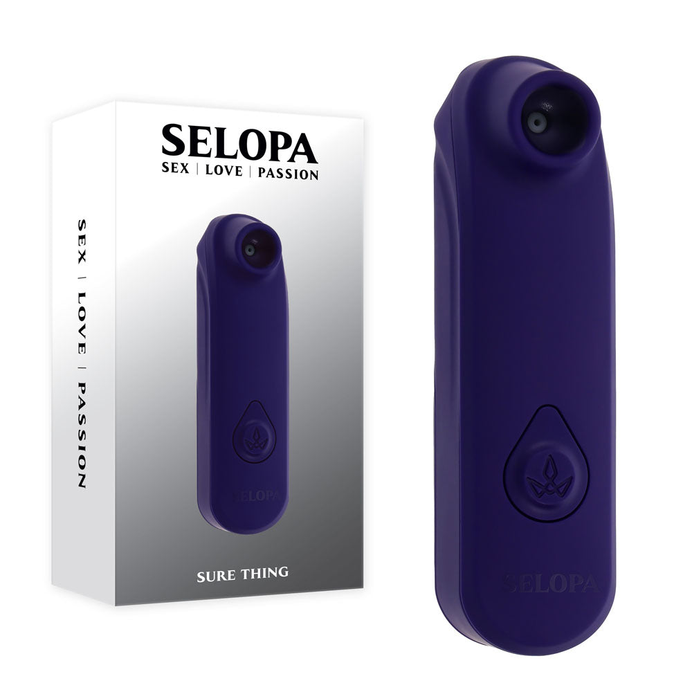 Selopa SURE THING - Black Vibrating & Sucking Stimulator