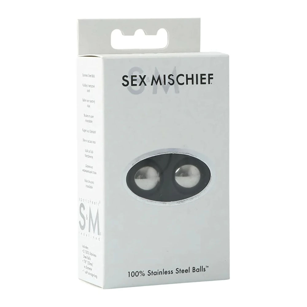 Sex & Mischief 100% Stainless Steel Balls - Stainless Steel Ben Wa Balls