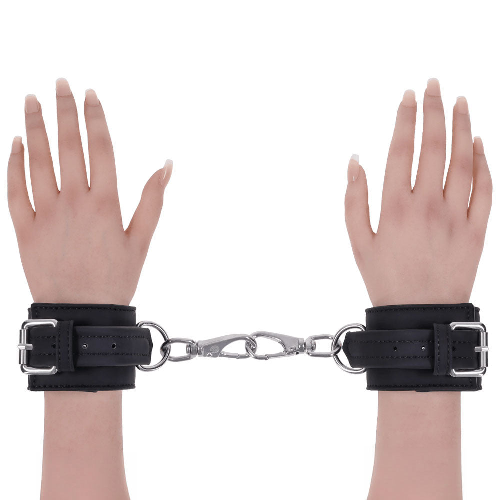 SPORTSHEETS Signature Midnight Muse Handcuffs - Black Adjustable Restraints