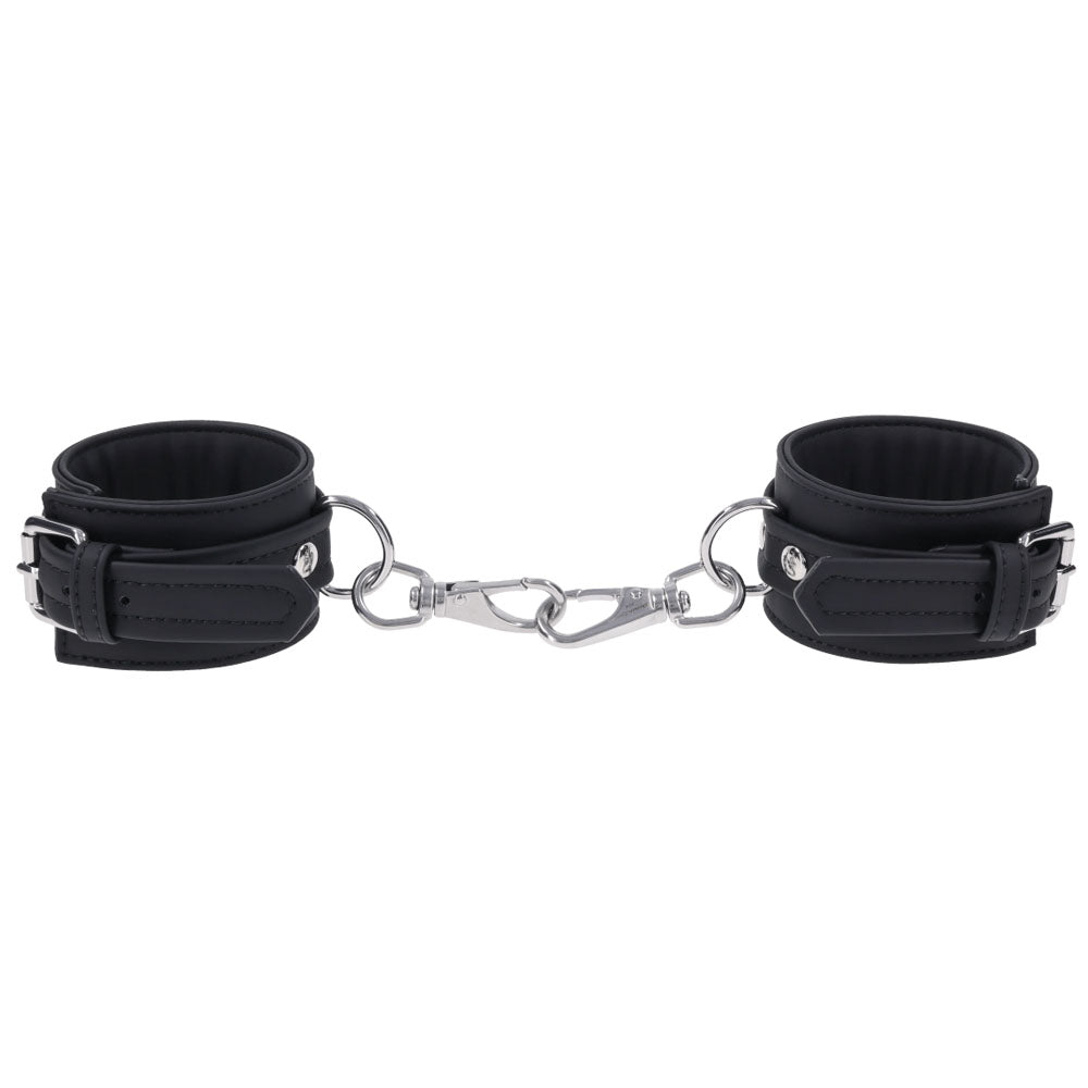 SPORTSHEETS Signature Midnight Muse Handcuffs - Black Adjustable Restraints