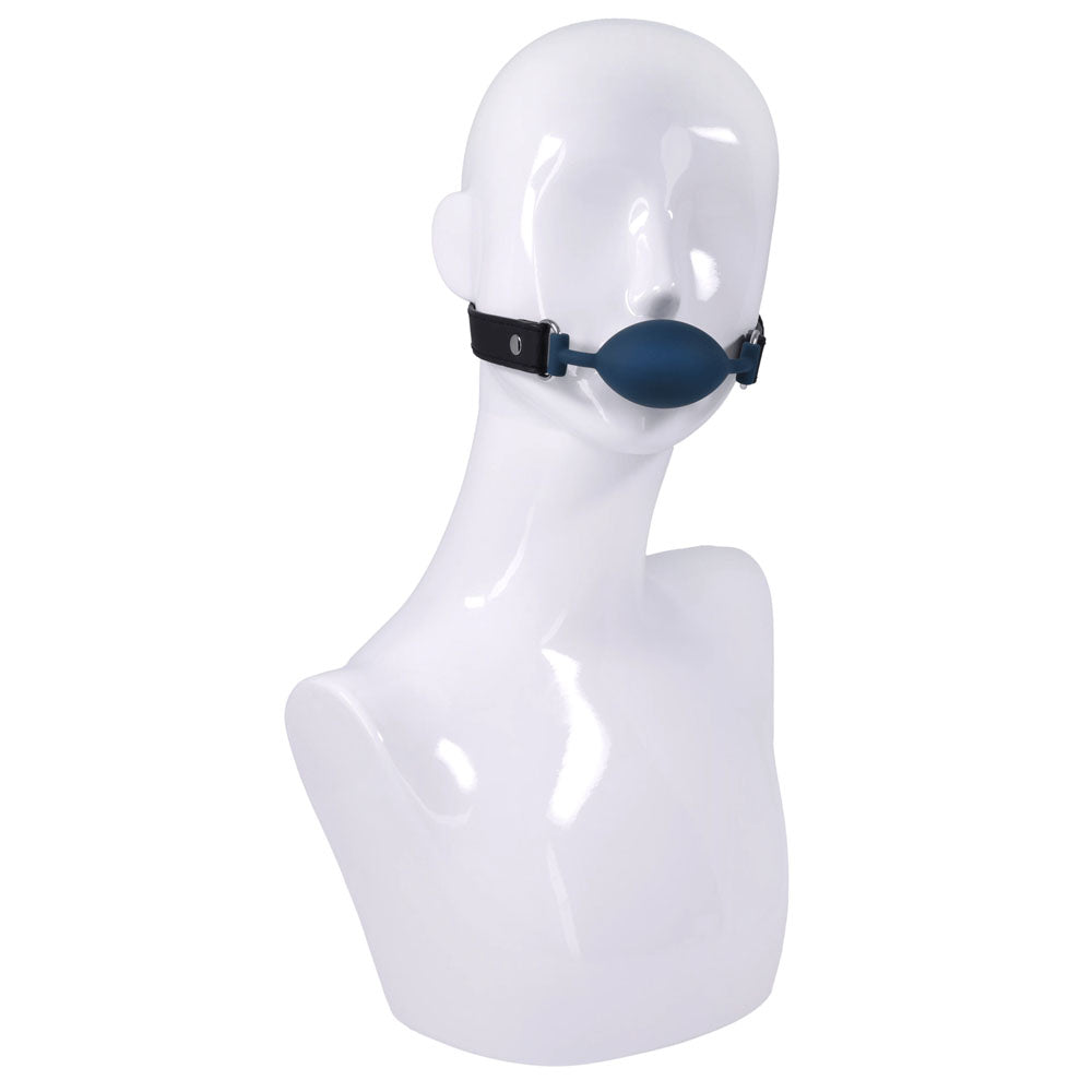SPORTSHEETS Signature Twilight Tease Oval Gag - Blue Mouth Restraint
