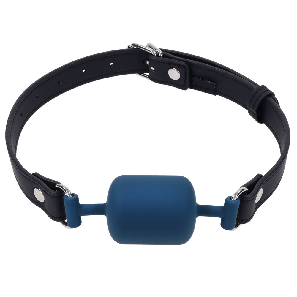 SPORTSHEETS Signature Twilight Tease Barrel Gag - Blue Mouth Restraint