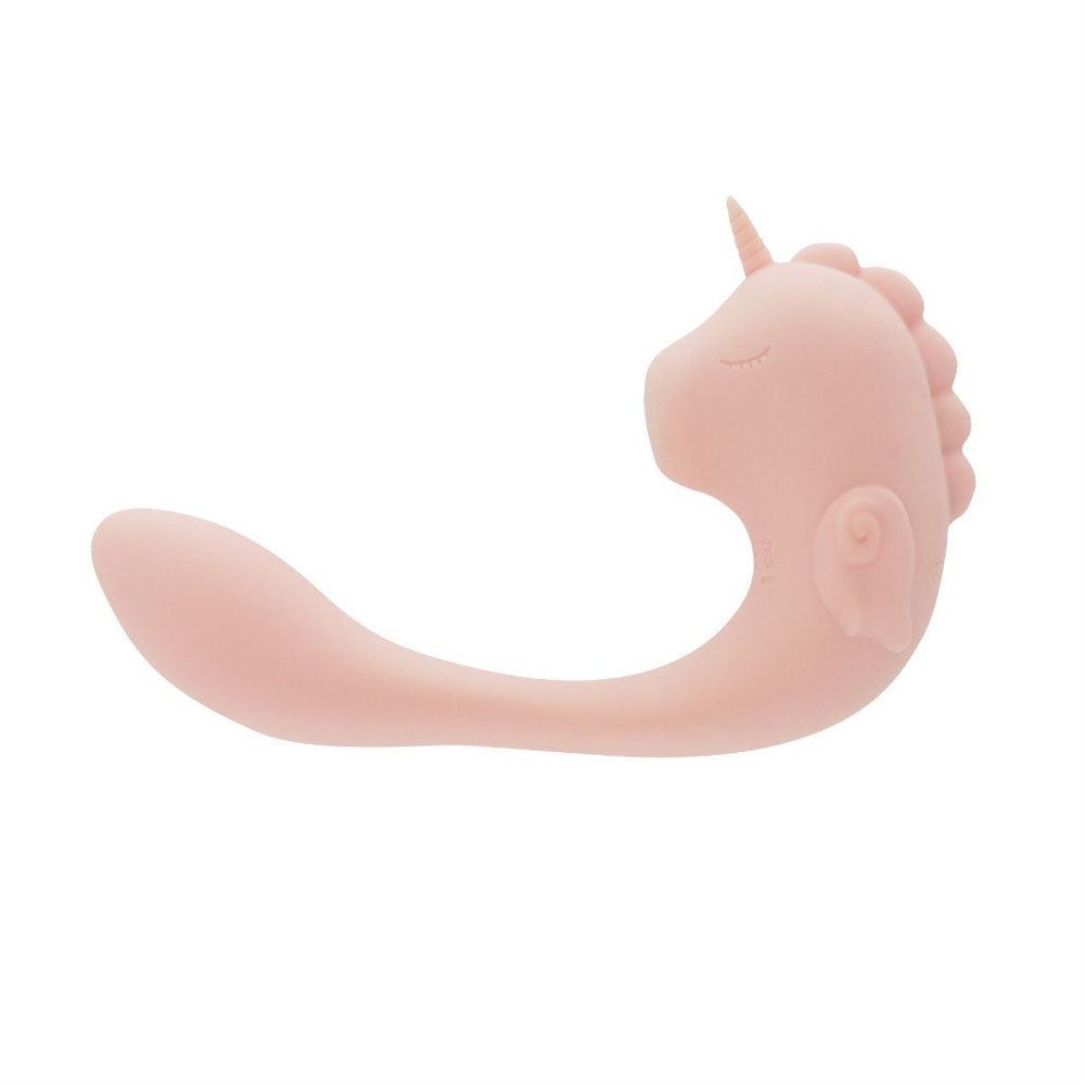 Unihorn - C Horse - Coral Throb - Coral USB Rechargeable Dual Unicorn Vibrator