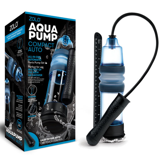 Zolo Aquapump Compact Auto - Blue Auto Water Penis Pump