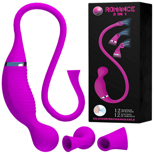 Rechargeable Romance 3in1 Vibrator